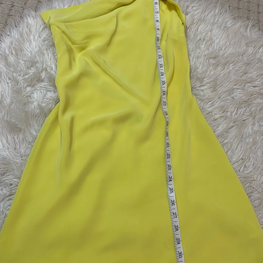 ABS One Shoulder Rosette Mini Dress. Size 2 - Picture 12 of 16